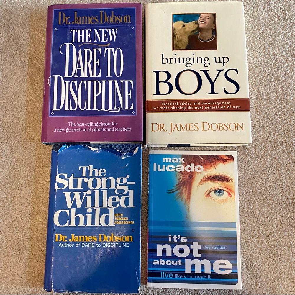 Lot 4 Parenting Books Bringing Up Boys Discipline Strong Willed Child Dr Dobson
